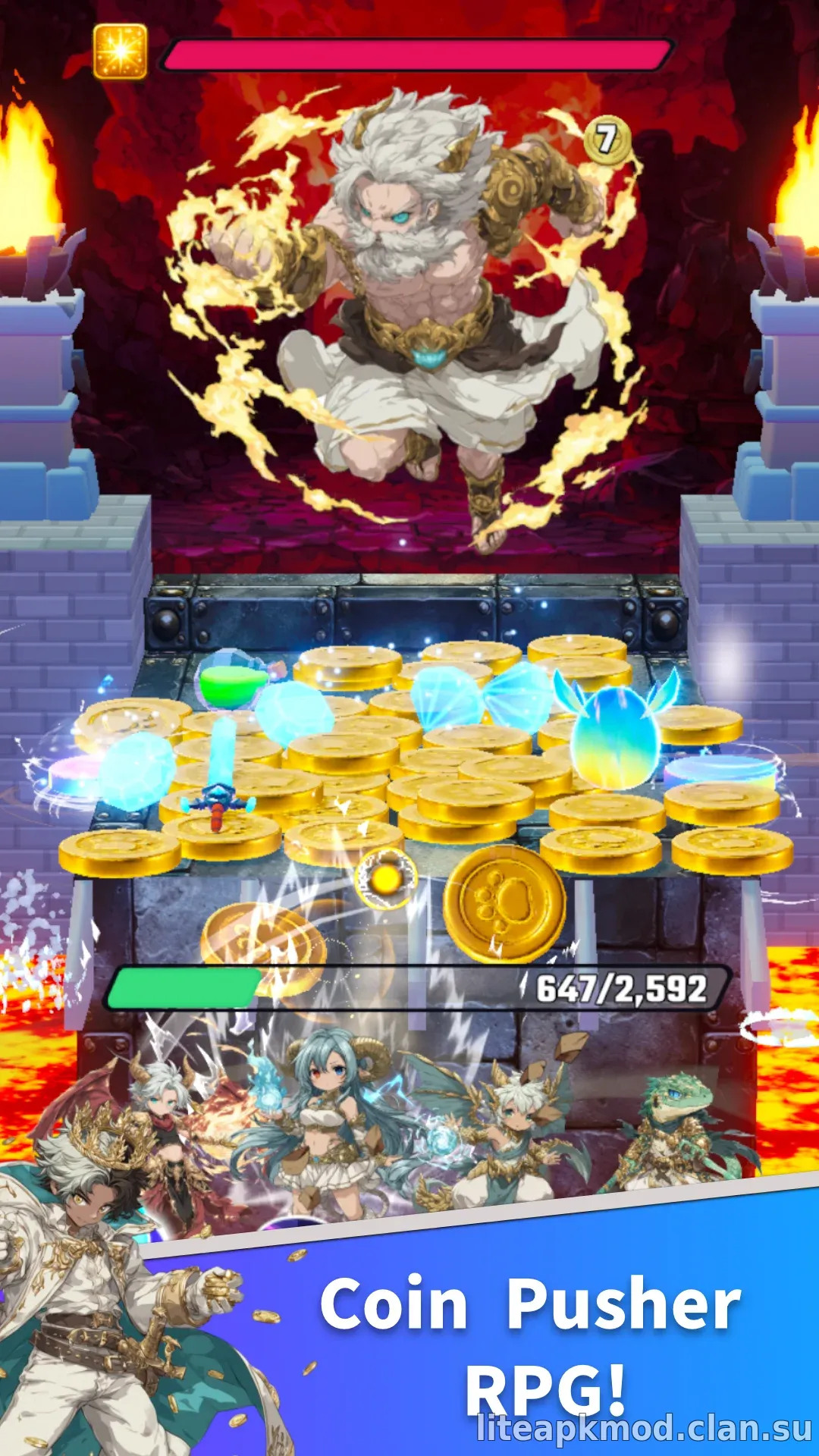 Coin Summoner: Coin Pusher RPG